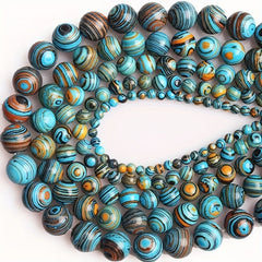 Malachite Stone Beads for Jewelry Making