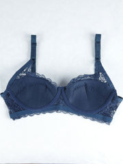 Lace Push Up Bra with Scallop Trim