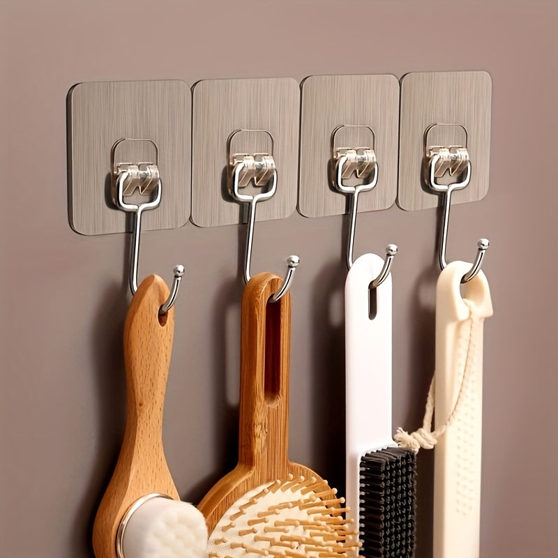 5pcs Wall Hooks Large Size Punching Hook For Kitchen Room