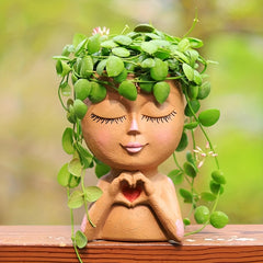 Resin Flower Pots With Drainage Holes - Ideal for Plants & Home Decor