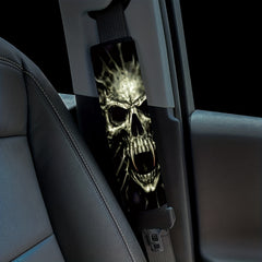 Cheekbone Skull Print Car Shoulder Cover