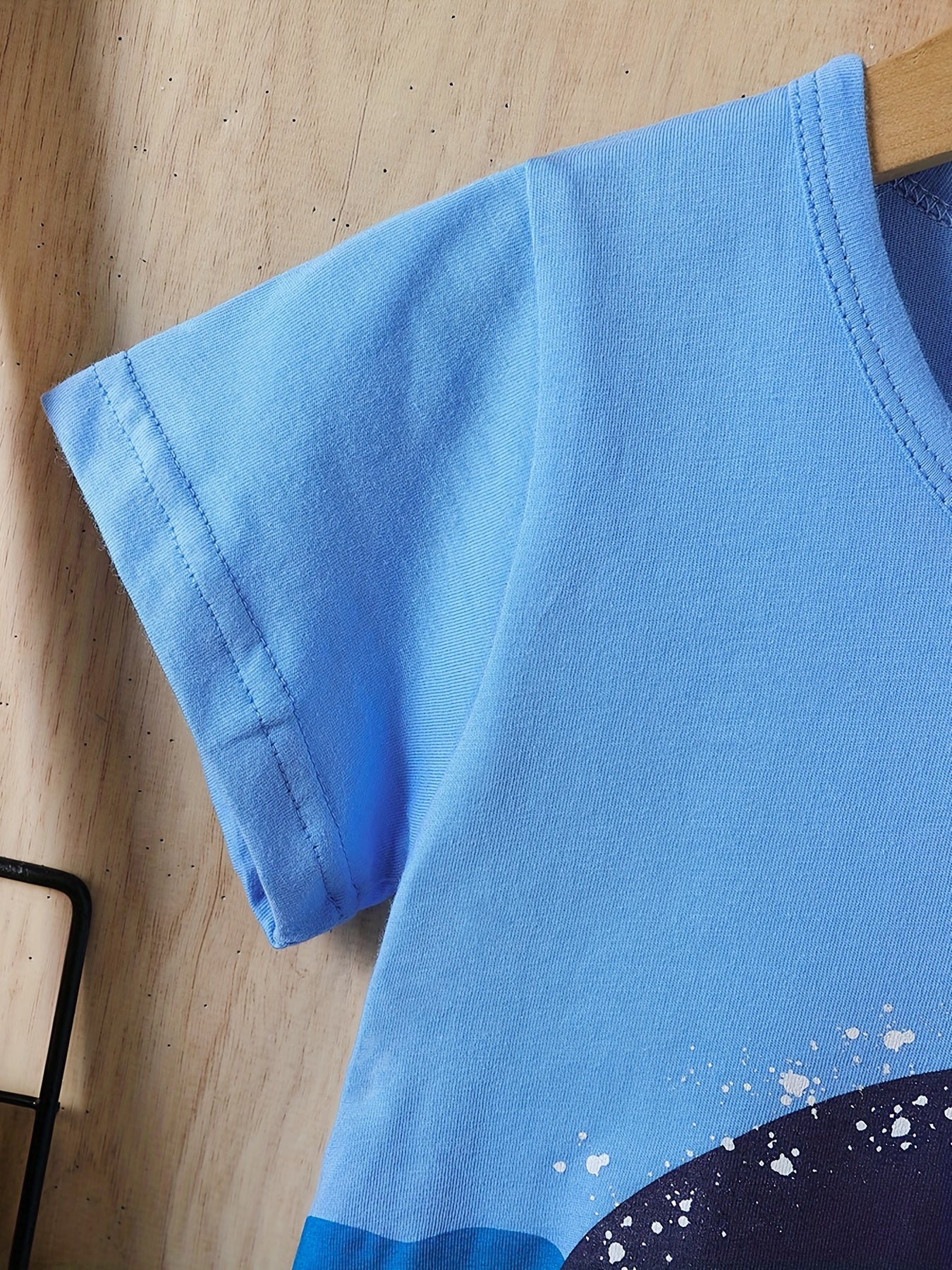 Boys Whale Graphic T-shirt & Shorts Set for Summer