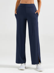 High Waist Wide Leg Sports Pants Stretchy Yoga Fitness Dance Pants