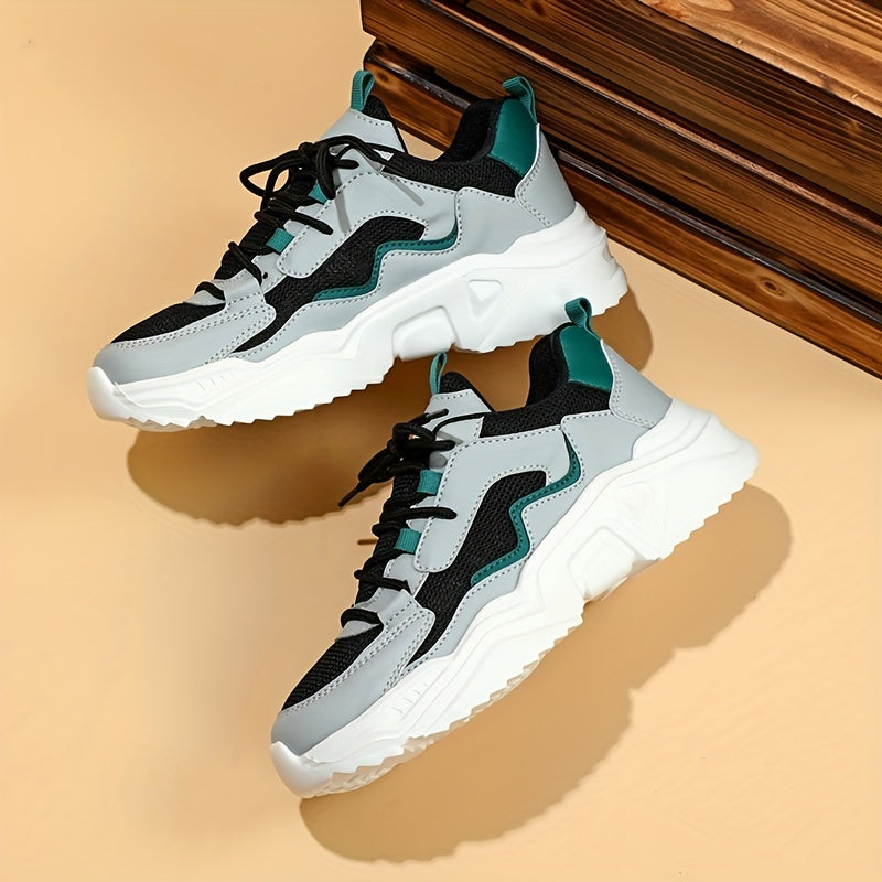 Women's Mesh Platform Sneakers Lace Up Casual Outdoor Shoes