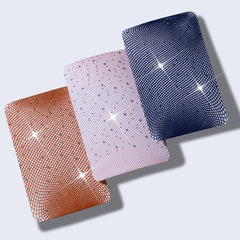 3 Pack Rhinestone Fishnet Tights High Waist Mesh Pantyhose Women's Stockings