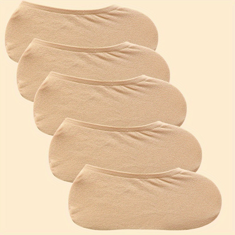 5 Pairs No Show Socks Low Cut Ankle Sock Pack Women's Stockings