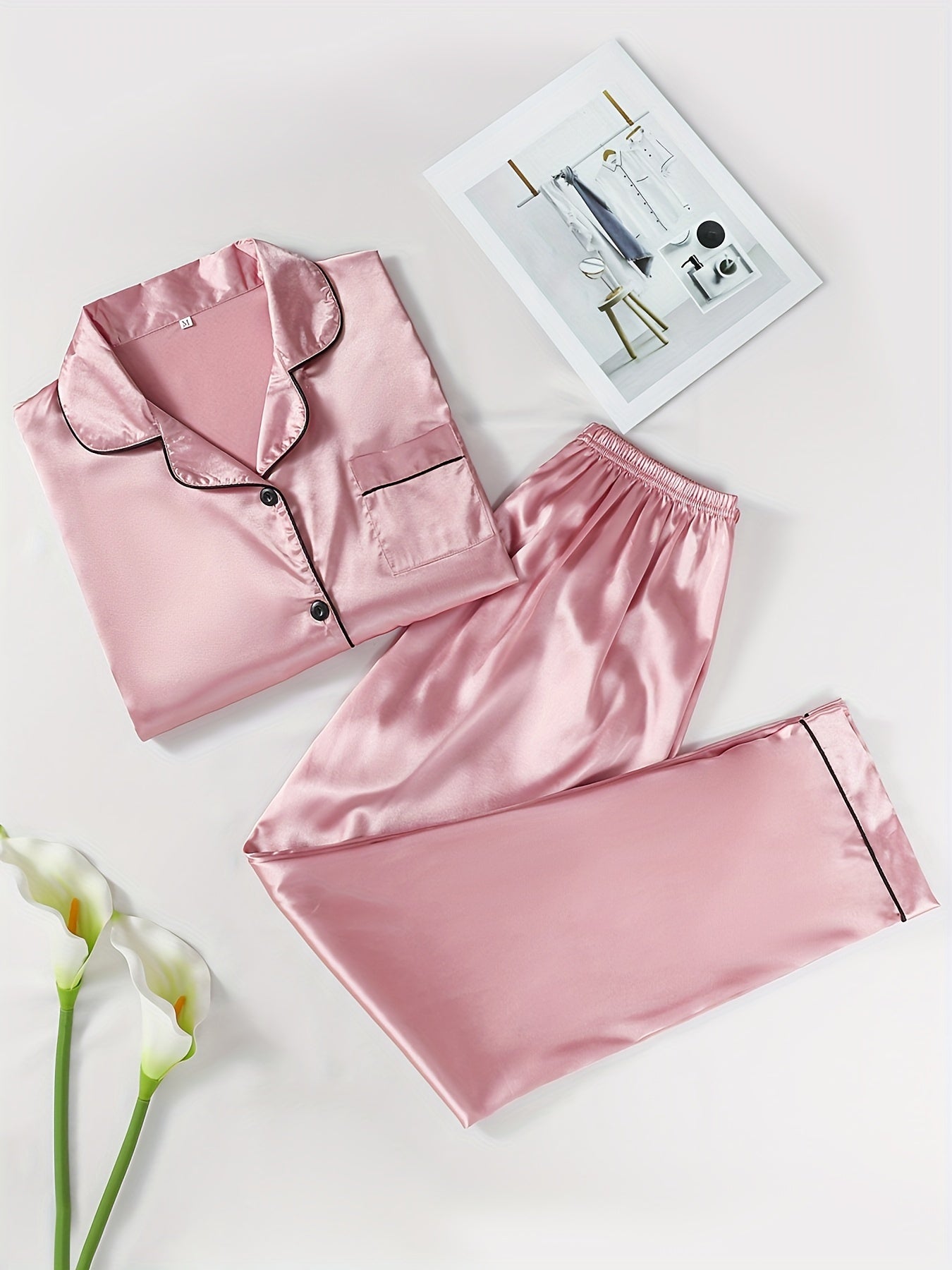 Casual Soft Pajamas Long Sleeve & Pants Pj Sets Womens Loungewear