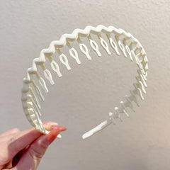 Matte Colorful Hair Band for Women Non-Slip Wavy Headband
