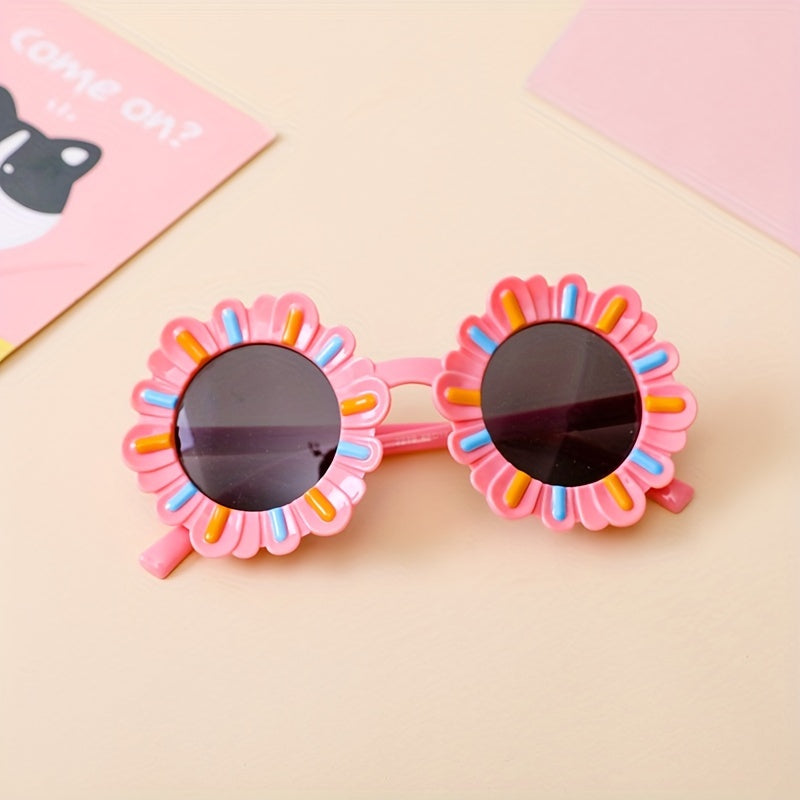 Kids Flower Sunglasses UV Protection For Party