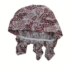Leaf Print Triangle Turban Cap Cotton Bandana Women Casual Head Wrap