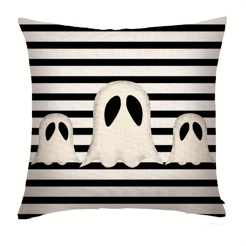 Halloween Cotton Linen Square Throw Pillow Case Decorative Cushion Cover