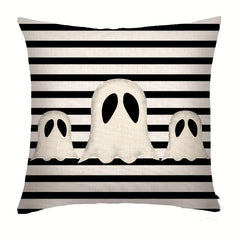 Halloween Cotton Linen Square Throw Pillow Case Decorative Cushion Cover