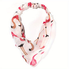 Flamingo Sports Sweatband Elastic Headband Bundle