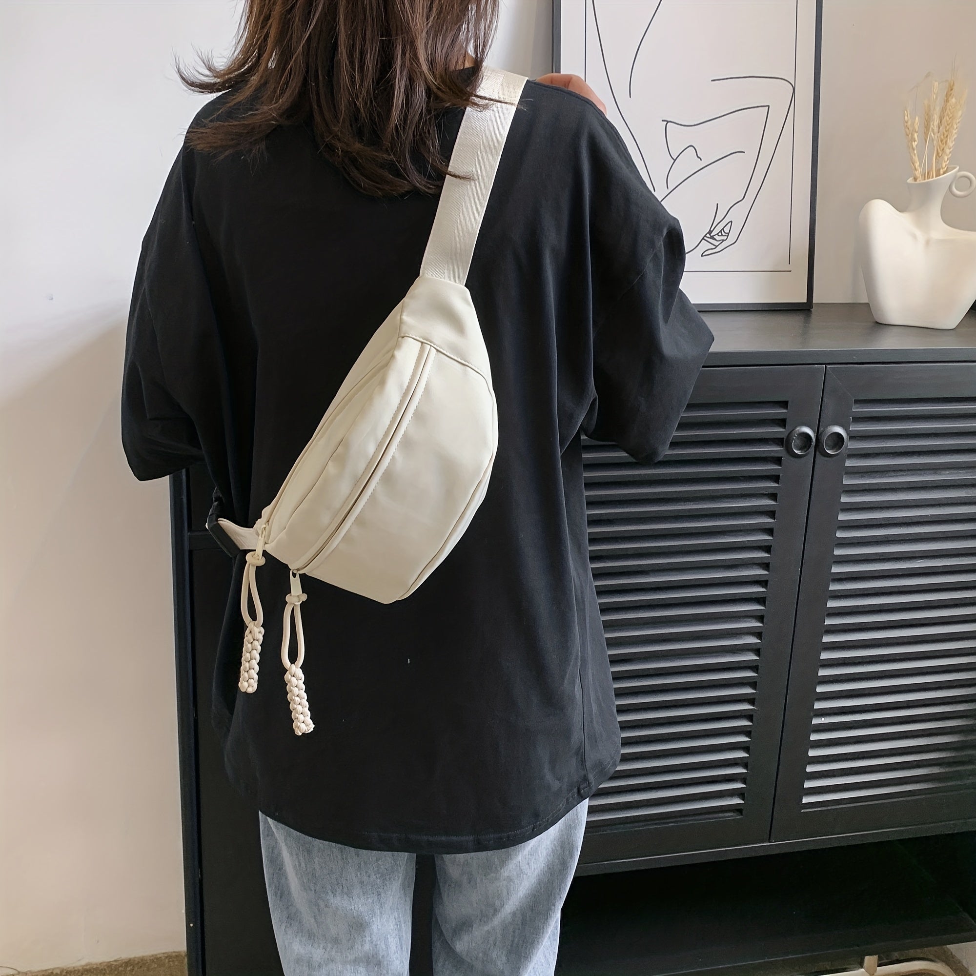 Streetwear Casual Chest Bag Nylon Foldable Fanny Pack