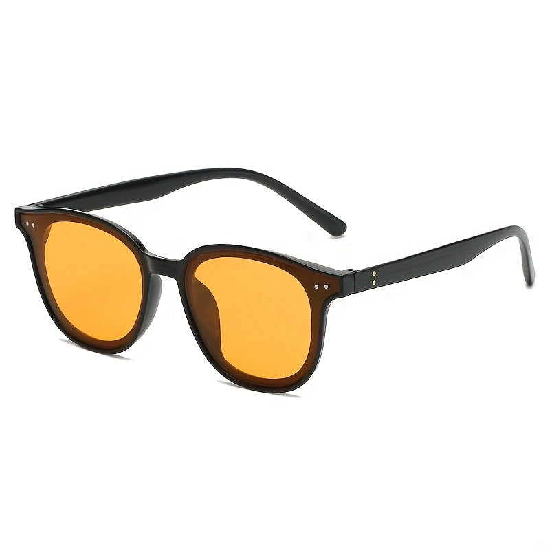 Round Sunglasses Mod Rivet Anti Glare UV400