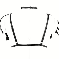Feather Strappy Chest Harness Gothic Hollow Out Cage Body Suspenders