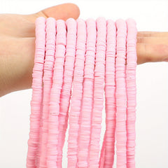 350pcs 6mm Flat Round Polymer Clay Beads for DIY Jewelry Making