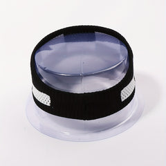 Ponytail Visor Hat UV Protection Plaid Knitted Sun Hat Lightweight
