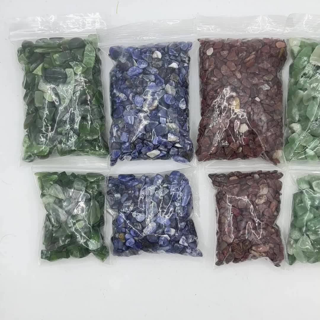 Natural Crystal Chips 50g 100g Green Aventurine Red Jasper Sodalite