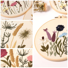 DIY Embroidery Kit Bag Cross Stitch Material Set Manual