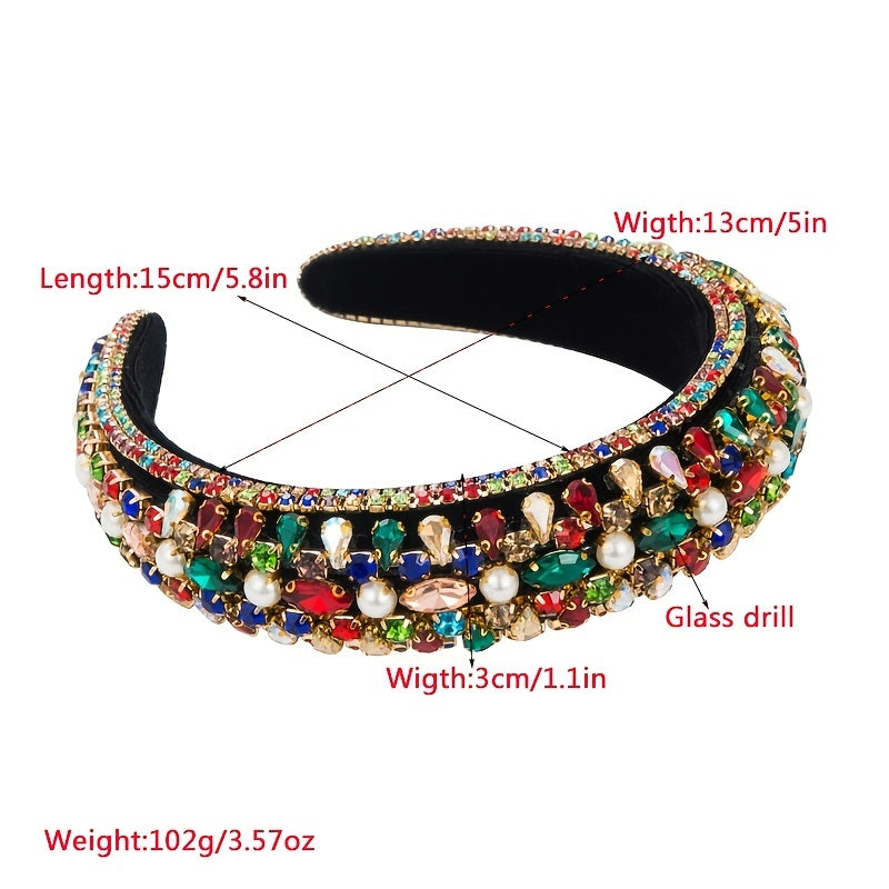 Baroque Crystal Headband for Bridal Wedding