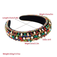 Baroque Crystal Headband for Bridal Wedding