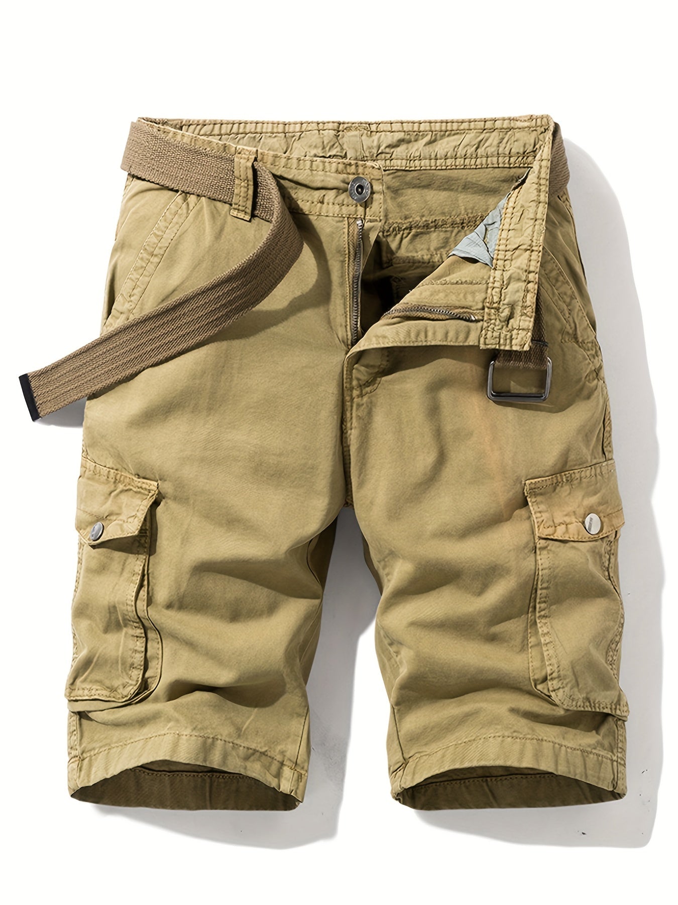 Men's Cargo Shorts with Flap Pockets for Spring & Summer