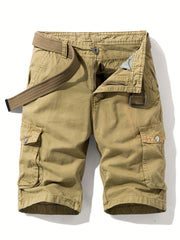 Men's Cargo Shorts with Flap Pockets for Spring & Summer