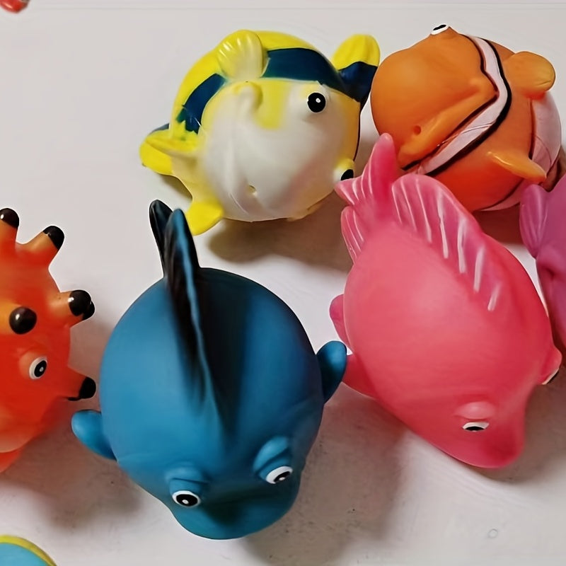 Soft Rubber Hand Grasping Ball Vinyl Fish Baby Touch Ball