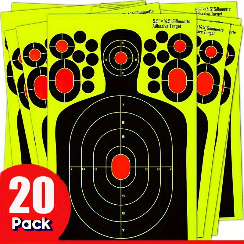 20pcs Reactive Splatter Targets Fluorescent 24 X 36 Self-adhesive