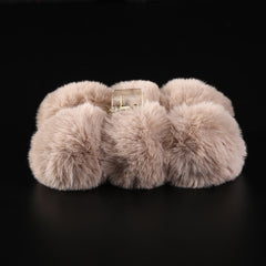 Fluffy Plush Hair Claw Clip Winter Hair Barrettes for Girls Woman