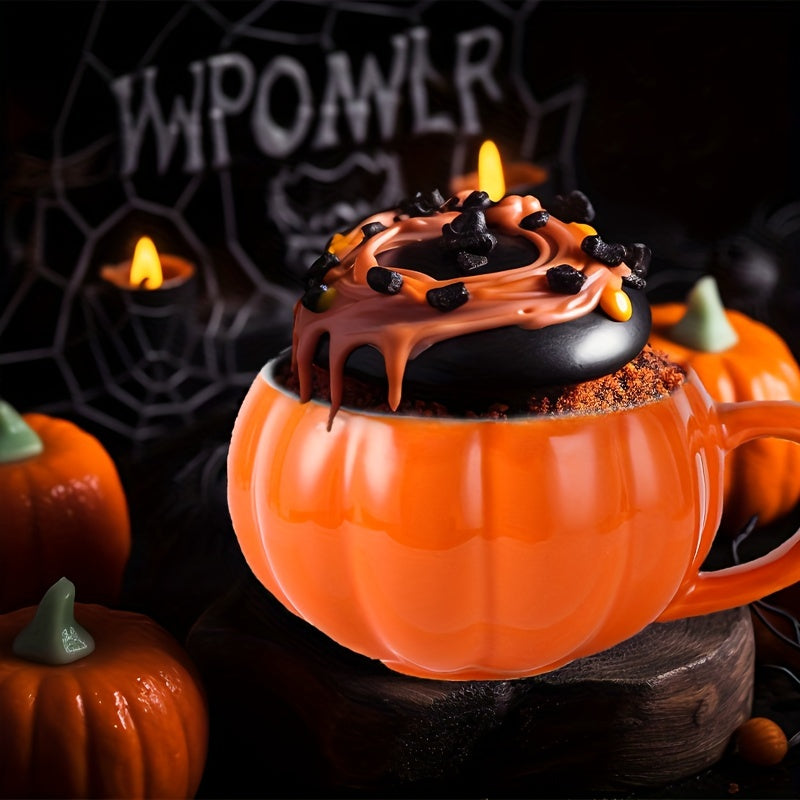 Halloween Pumpkin Coffee Mug Ceramic Mug With Lid