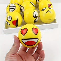 Smiling Face Pressure Ball PU Ball Elastic Ball Foam Decompression