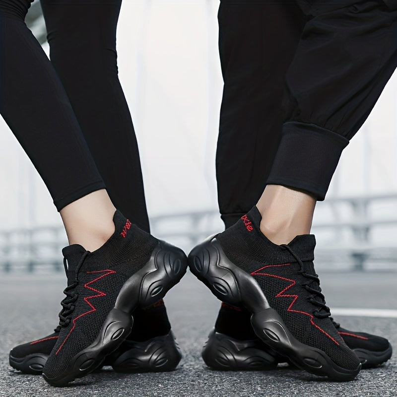 Mesh Breathable Sports Shoes Thick Sole Lightweight Sneakers