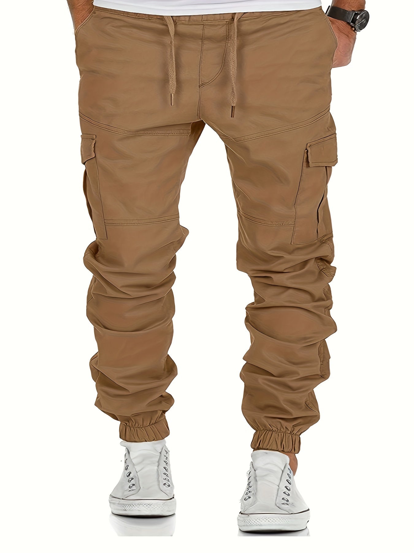 Men's Relaxed Fit Cargo Pants With Flap Pockets