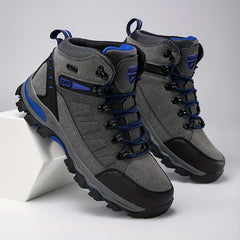 Men's High Top Hiking Boots Lace Up Durable Non Slip Outdoor Shoes