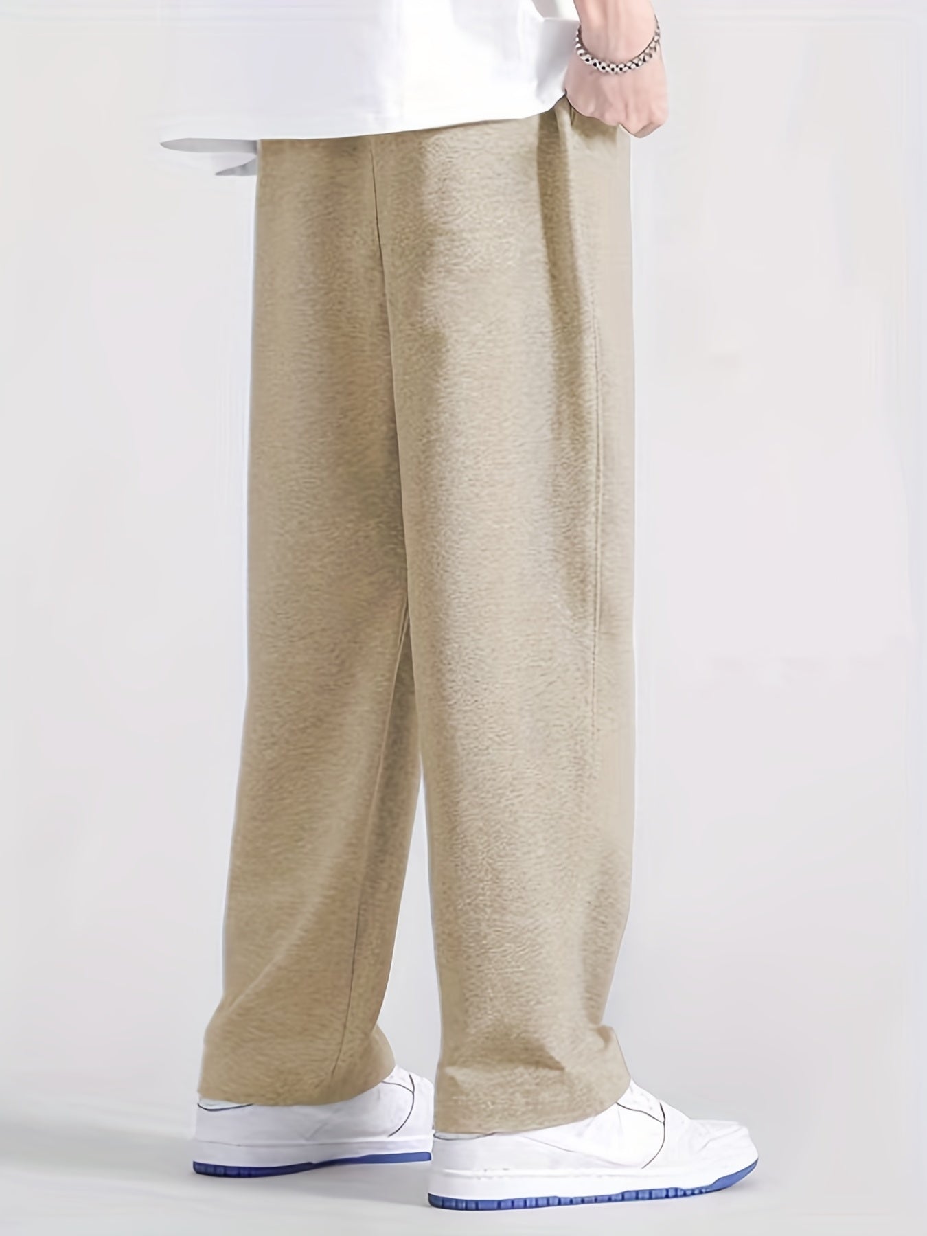 Letter Print Mopping Pants Men s Casual Stretch Waist Joggers