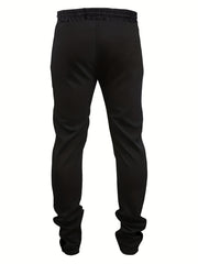 Side Patchwork Vertical Block Men s Drawstring Sweatpants