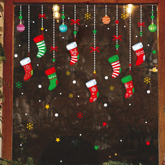 Christmas Window Sticker Stocking Vinyl Decoration