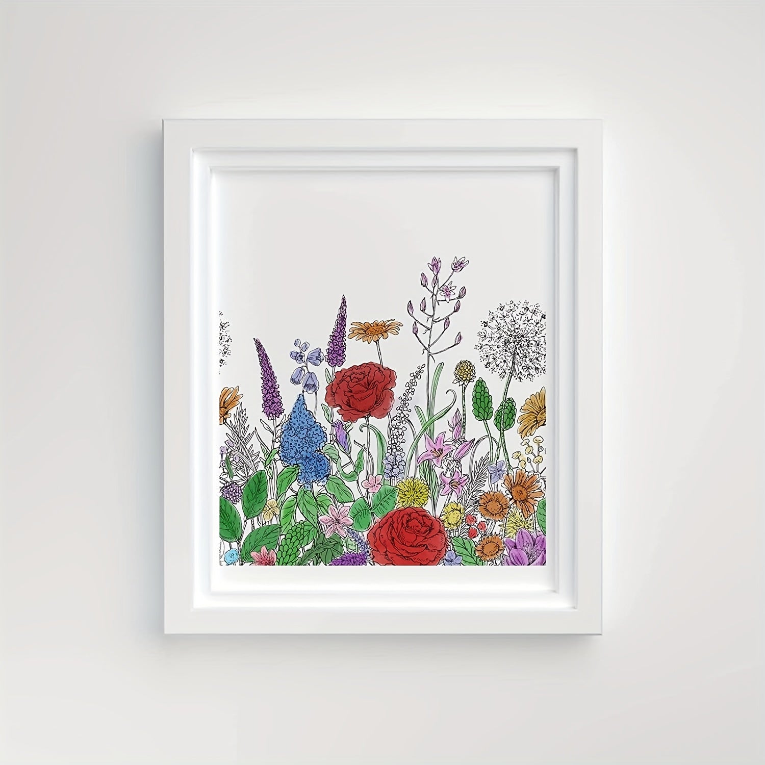 Spring Flowers Leaves Background Clear Stamps for Crafts