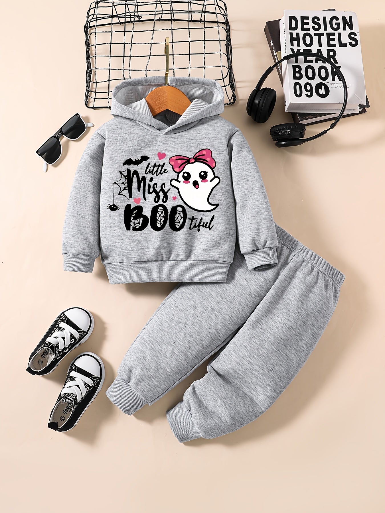 Baby Girl Ghost Halloween Party Sweatshirt Pants Outfit