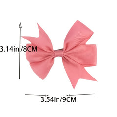 Colorful Solid Bow Hair Clip Non Slip Strong Hold Hair Accessories