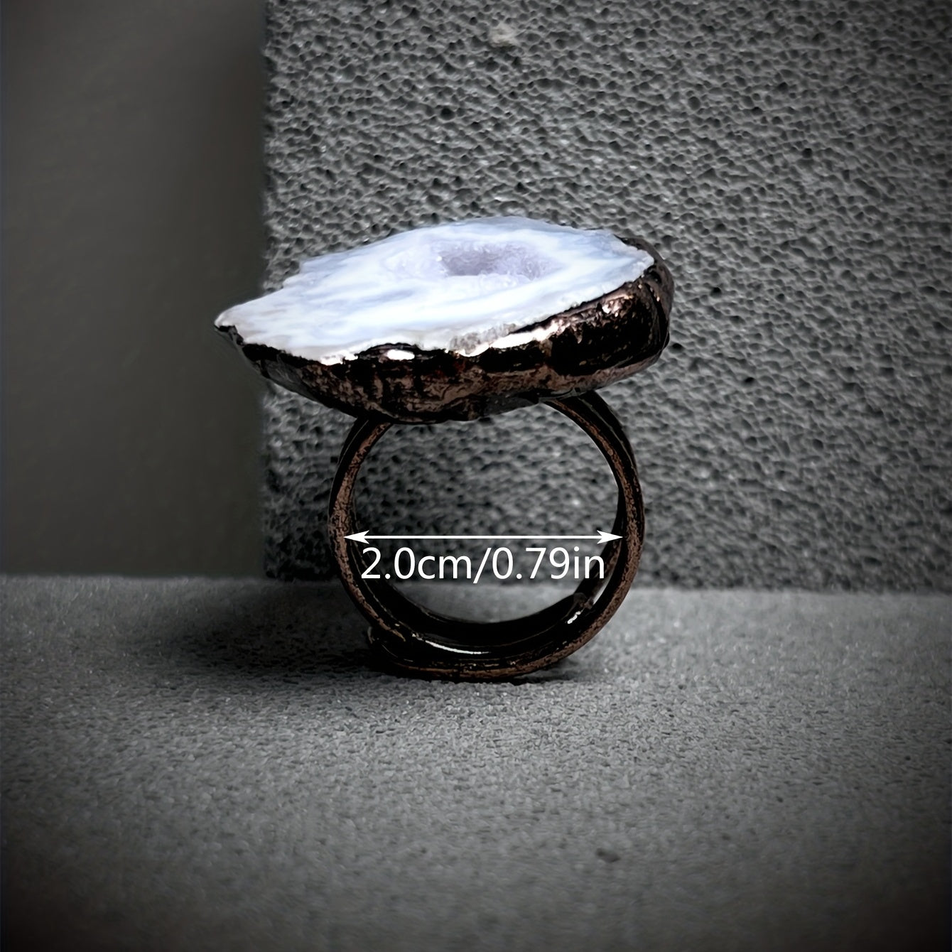 Adjustable Natural Gemstone Ring Blind Box Uncertain Shape