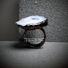 Adjustable Natural Gemstone Ring Blind Box Uncertain Shape