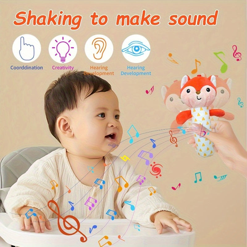 Soft Plush Fox Baby Music Toy - Nursery and Playtime Sensory Development