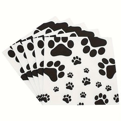 20pcs Dog Paw Prints Birthday Party Supplies Animal Theme Decorations