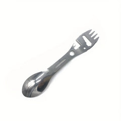 10 in 1 Stainless Steel Camping Tool - Lightweight & Portable Outdoor Gadget