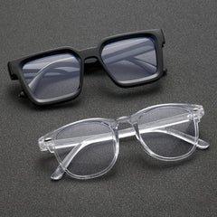 Men's Outdoor Casual Transparent Lens Glasses Set