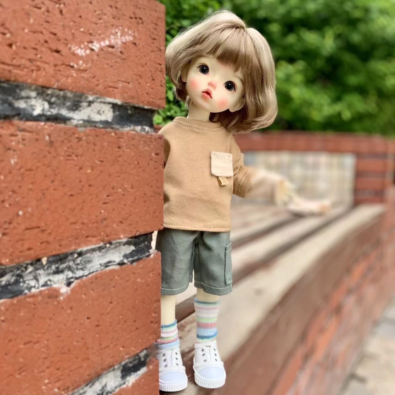 1 6 Baby Clothes Set Bjd T Shirt Jeans Shorts Sweatshirt 11 8'' Dolls