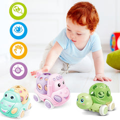 Baby Car Toys Toddler Rattle & Roll Toy Vehicles For Infant